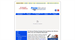 Desktop Screenshot of primesourcegraphics.com