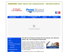 Tablet Screenshot of primesourcegraphics.com